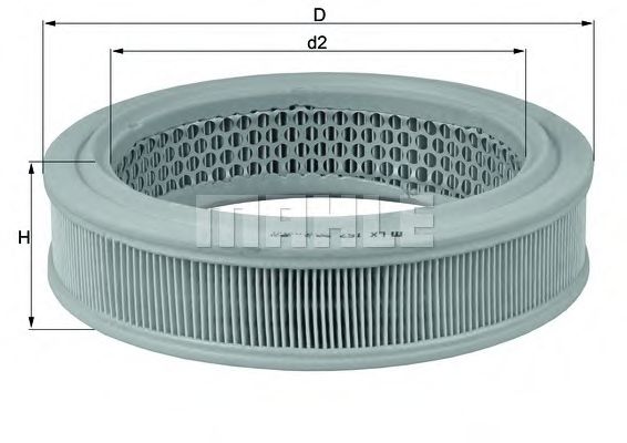 Фільтр повітряний Mahle Fiat  арт. LX157