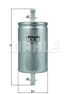 Фільтр паливний Caddy II 1.4/1.6i /Citroen/Opel UFI арт. KL60