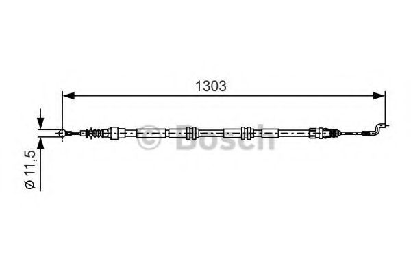 1987477260 BOSCH Трос ручного гальма FEBIBILSTEIN арт. 1987477260