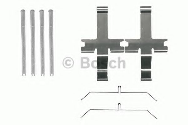BOSCH  TOYOTA К-т установчий передн. гальм. колодок HILUX VII 2.5 D-4D 4WD 07-15, LAND CRUISER 80 4.2 TD 90-97, LAND CRUISER 90 3.4 i 24V 96-02  арт. 1987474485