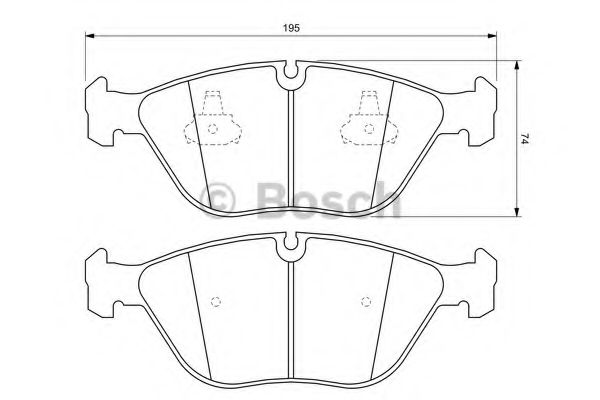 Колодки тормозные AUDI A8 ATE арт. 0986424649