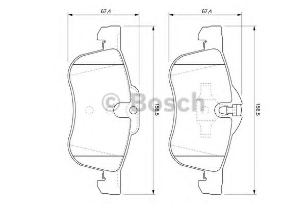 Колодки гальмівні дискові ABS арт. 0986424758