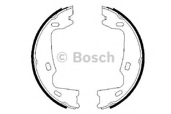 0986487214 BOSCH Гальмівні колодки до барабанів BS479  арт. 0986487214