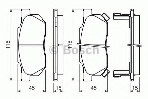 ГАЛЬМІВНІ КОЛОДКИ, ДИСКОВІ  арт. 0986490440