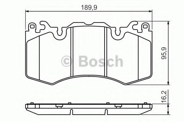 Тормозные колодки Bosch ICER арт. 0986494440