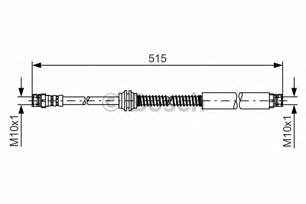 BOSCH VW шланг гальм. CADDY III 04-  арт. 1987481447