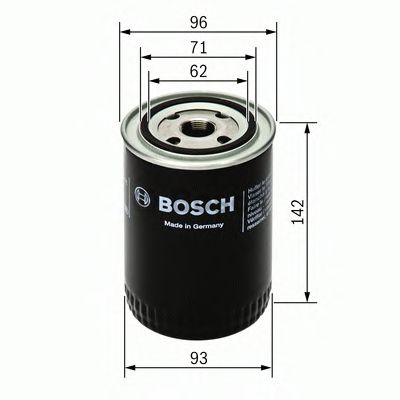 0451104063 BOSCH Фільтр оливи P4063 KOLBENSCHMIDT арт. 0451104063