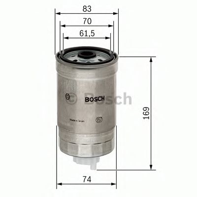 Паливний фільтр 4198 HYUNDAI Santa Fe 2 DELPHI арт. 1457434198