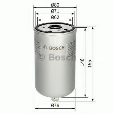 Паливний фільтр HENGSTFILTER арт. 1457434447