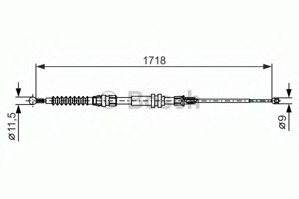 1987482378 BOSCH Трос ручного гальма COFLE арт. 1987482378