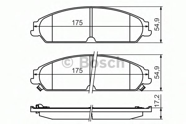 Колодки тормозные  арт. 0986494483