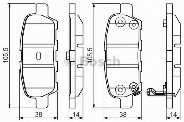 Колодки тормозные  арт. 0986495089