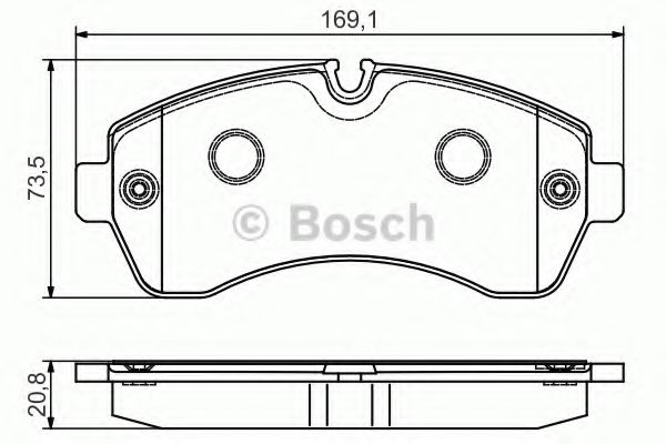 Тормозные колодки Bosch  арт. 0986495107