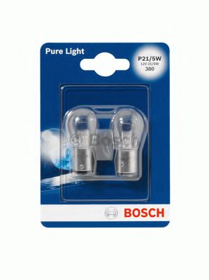 1987301016 BOSCH Лампа P21/5W 12V BAY15D PURE LIGHT (бл. 2 шт.) VOLKSWAGEN арт. 1987301016