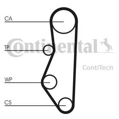 CT527   Ремінь ГРМ CONTI SYNCHROBELT BOSCH арт. CT527