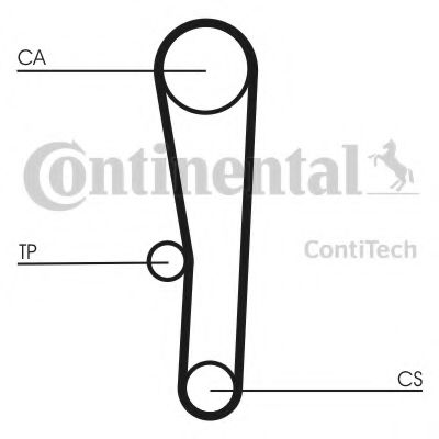 Ремінь ГРМ Hyundai Accent/Getz 1.3/1.5 00- OPTIBELT арт. CT1062