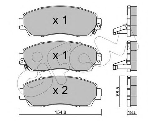 CIFAM HONDA гальмів.колодки передн.CR-V 07-  арт. 8229030