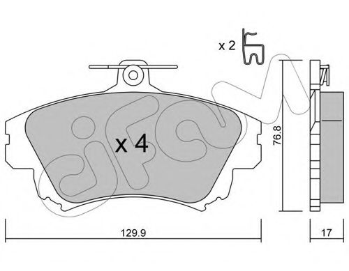 Гальмівні колодки пер. S40/V40 95-04  арт. 8222860