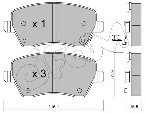 Гальмівні колодки пер. Suzuki Swift 05- (TRW) JAPANPARTS арт. 8224851