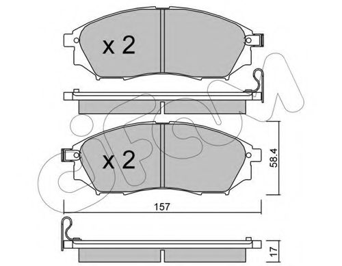 Гальмівні колодки пер. QX50/Q70/Q60/Navara/Qashqai/Murano/Pathfinder/Koleos 01-  арт. 8228190
