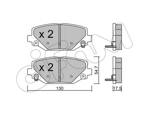 CIFAM Тормозные колодки задн. Chrysler Grand Voyager  арт. 8229470