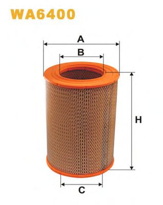 Фільтр повітряний WA6400/218 (вир-во WIX-FILTERS)  арт. WA6400
