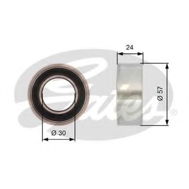 T41121 (7786-21163)  Натяжний ролик ременя ГРМ GATES POWERGRIP TENSIONER  арт. T41121