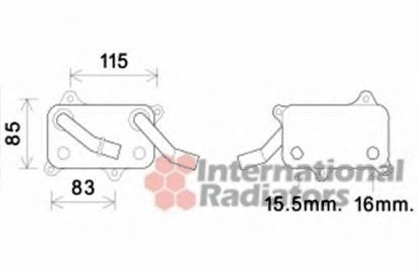 Радіатор масляний MERCEDES ML/SLK/C-Kl/CLK/E-Kl NT-D (вир-во Van Wezel)  арт. 30003555
