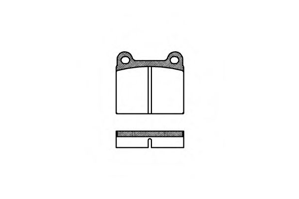 Гальмівні колодки W123/W126/W107 (58-05)  арт. P106300
