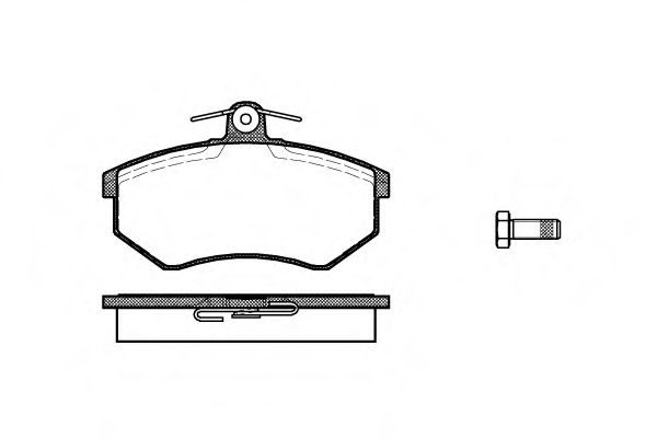 Гальмівні колодки пер. Audi 100/80/A4/Caddy/Cordoba (85-04) LPR арт. P034300