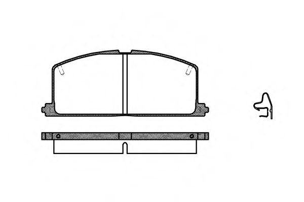 Гальмівні колодки пер. Camry/Carina/Celica/Corolla/Tercel (83-02)  арт. P067304