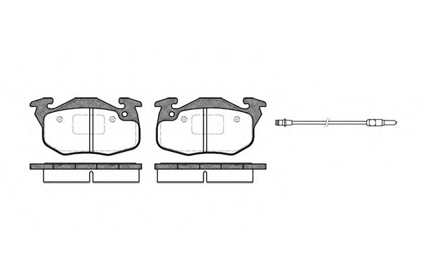 Колодки гальмівні BOSCH арт. P092396