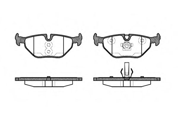 Гальмівні колодки зад. BMW 3 (E46)/SAAB 9-5/ROVER 75 96-09 (ATE) (123,1x45x17)  арт. P365340