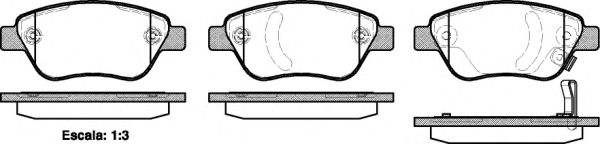 Гальмівні колодки пер. Corsa 09-14 (BOSCH)  арт. P958331