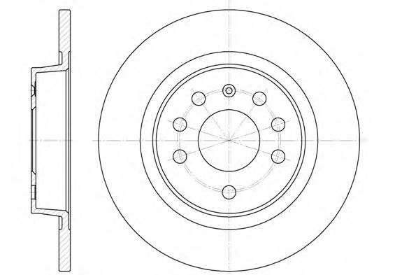 Гальмівний диск зад. Opel Vectra C 02-/Signum 03- (278x12)  арт. D668800