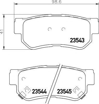 2354301 TEXTAR Гальмівні колодки до дисків JAPKO арт. 2354301