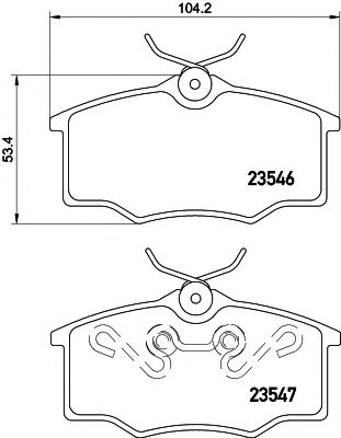 2354601 TEXTAR Гальмівні колодки до дисків  арт. 2354601