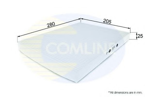 EKF112 Comline - Фільтр салону ( аналогWP6810/LA31 )  арт. EKF112