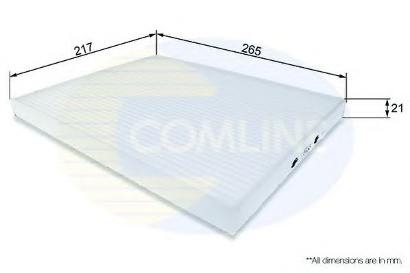 EKF137 Comline - Фільтр салону ( аналогWP9250/LA306 )  арт. EKF137