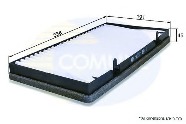 EKF156 Comline - Фільтр салону ( аналогWP9246/LA382 )  арт. EKF156