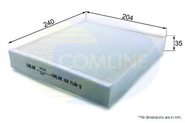 EKF295 Comline - Фільтр салону ( аналогWP9356/LA472 )  арт. EKF295
