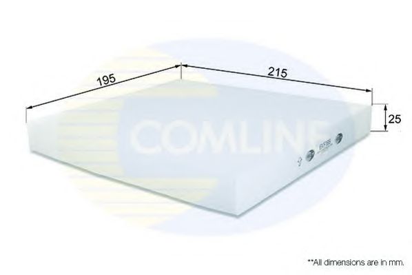 EKF188 Comline - Фільтр салону ( аналогWP9186/LA158 )  арт. EKF188