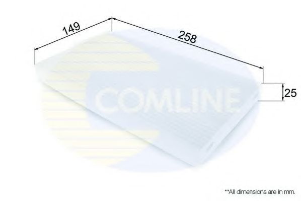 EKF344 Comline - Фільтр салону ( аналогWP2068 )  арт. EKF344