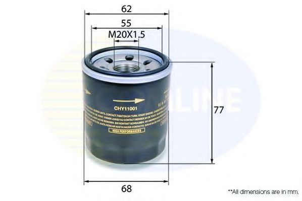 CHY11001 Comline - Фільтр оливи ( аналогWL7200 ) NISSAN арт. CHY11001