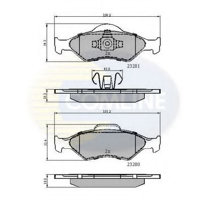 CBP0899 Comline - Гальмівні колодки до дисків  арт. CBP0899