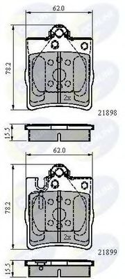 CBP0915 Comline - Гальмівні колодки до дисків LPR арт. CBP0915