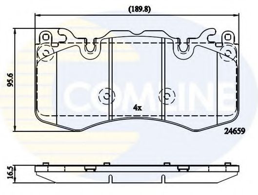 CBP02211 Comline - Гальмівні колодки до дисків ICER арт. CBP02211