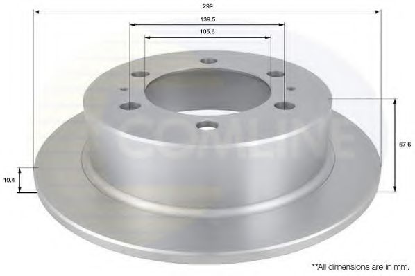 ADC1016 Comline - Диск гальмівний  арт. ADC1016