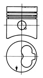 Поршень комплект VW 1,6D/2,0D/2,4D  арт. 93260620