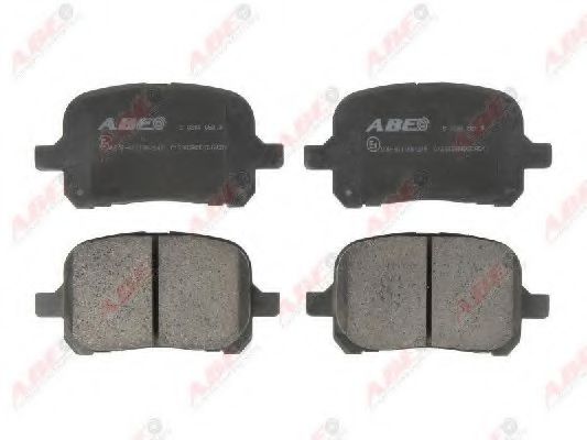 Комплект гальмівних колодок передн , LEXUS ES, RX  MITSUBISHI PAJERO IV  TOYOTA 4 RUNNER V, ALPHARD I, CALDINA, CAMRY, CHASER, CORONA, CRESTA V, FORTUNER, GAIA, HARRIER, HILUX 1.8-4.0 09.91-  арт. C12083ABE